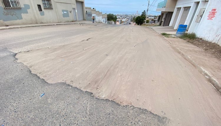 calle no ha sido reparada